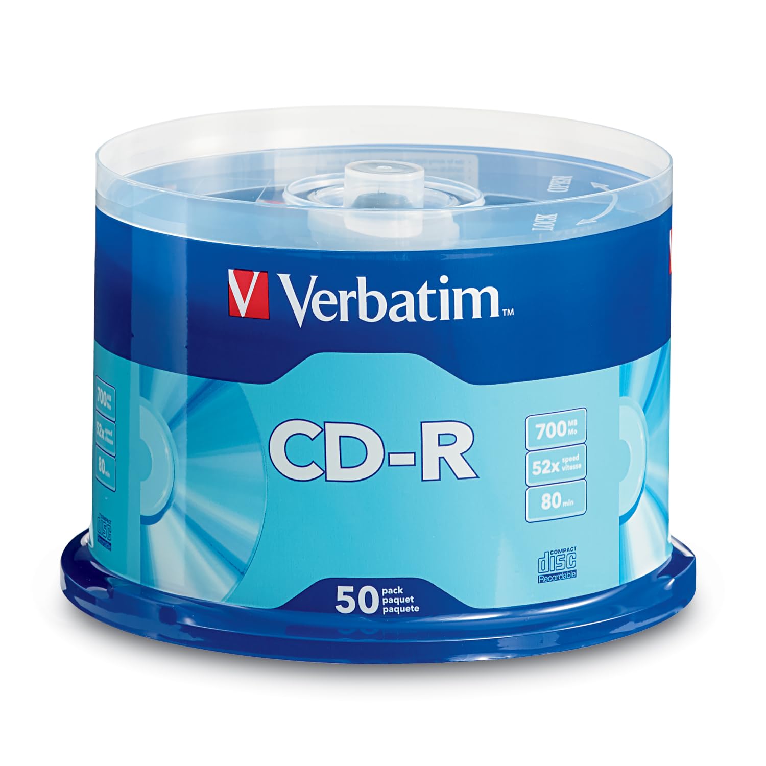 Amazon.com: Verbatim CD-R Blank Discs 700MB 80 Minutes 52x